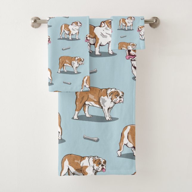 Motif de bulldog anglais (En situation)