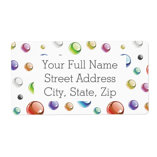 Motif de bulle arc-en-ciel (Devant)