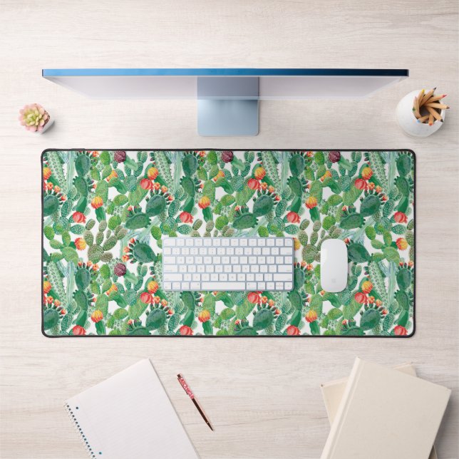 Motif de cactus aquarelle (Bureau 1)