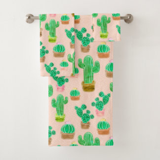 Motif de cactus pointillés