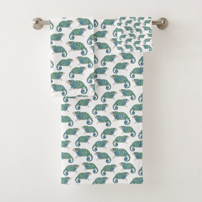 Motif de caméléon (En situation)