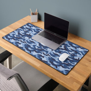 Motif de camouflage bleu foncé