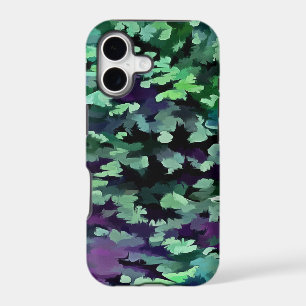 Motif de camouflage vert Jade et violet