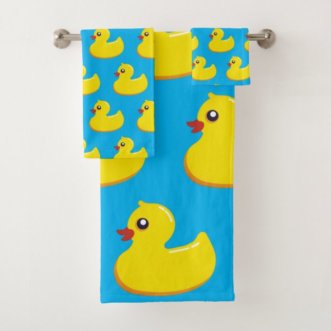 motif de canard en caoutchouc jaune  (En situation)