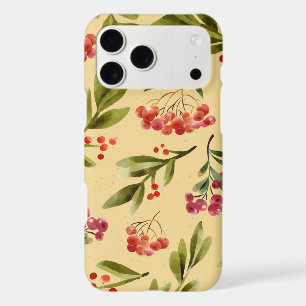 Motif de canneberge de la nature automnale à l'aqu