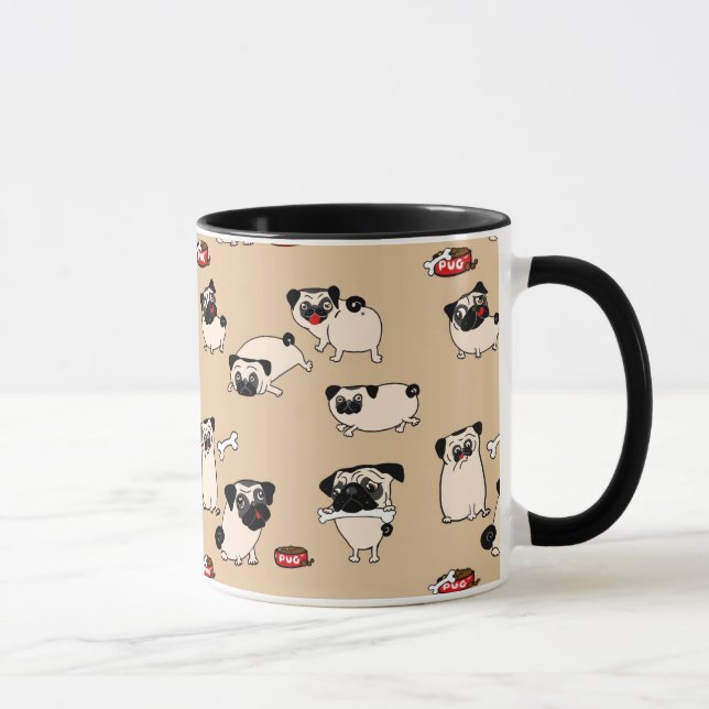 Motif de Carlin de Fawn Mugs mignon cadeau pour le (Droite)
