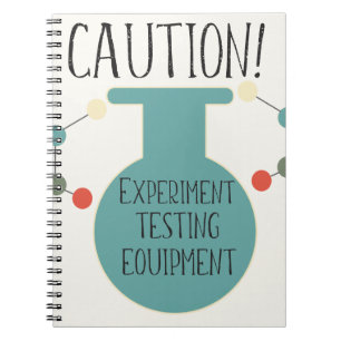 Motif de Carnet en chimie du laboratoire scientifi