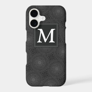 Motif de cercles au fusain Monogram