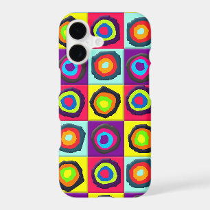 Motif de cercles colorés