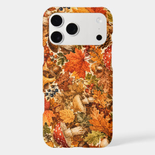 Motif de champignon de forêt automnale Feuilles