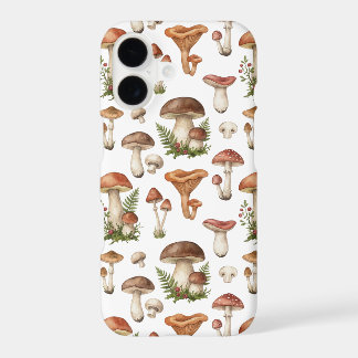 Motif de champignons de la forêt à l'aquarelle – C