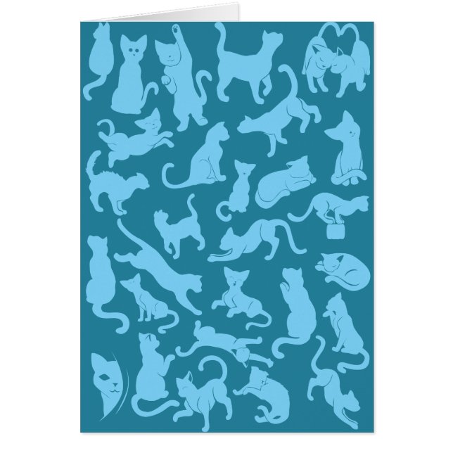 Motif de chat bleu (Devant)