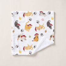 Motif de chat de vacances mignon