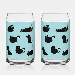 Motif de chats noirs