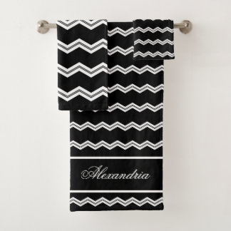 Motif de chevron noir blanc
