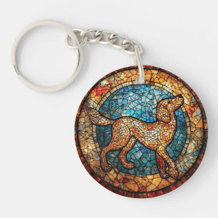 Motif de chien avec des couleurs vives