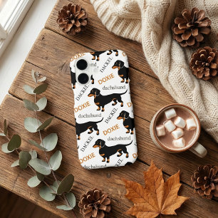 Motif de chien Doxie Dachshund mignon