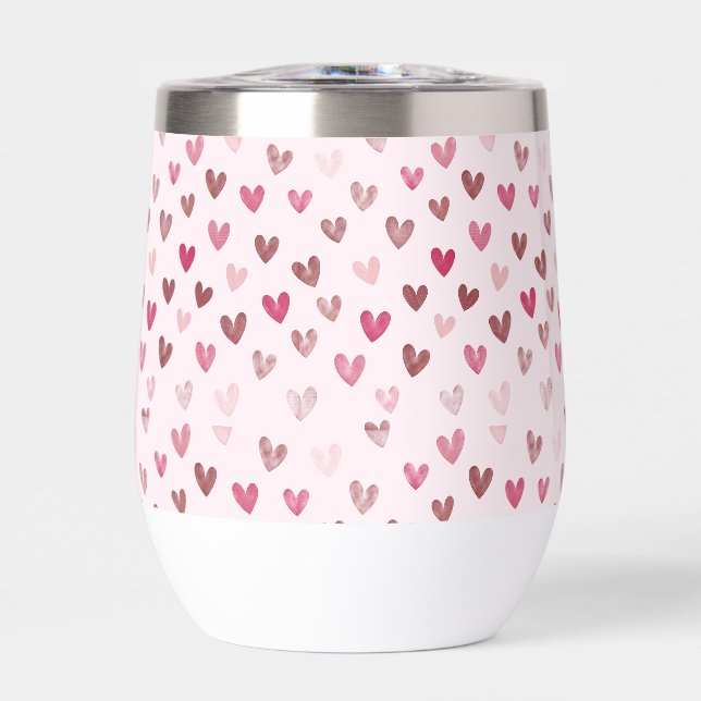 Motif de cœur rose mignon – Design romantique et é (Avant)