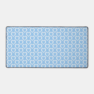 Motif de cœurs blancs bleus