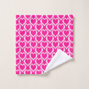 Motif de coeurs blancs roses