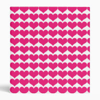 Motif de Coeurs mignons roses 1 en Classeur