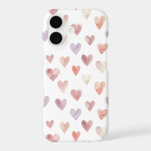 Motif de cœurs pastel à l'aquarelle   Case-Mate