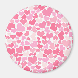 Motif de Coeurs roses - mignon, aimant romantique