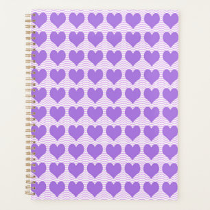 Motif de cœurs violets