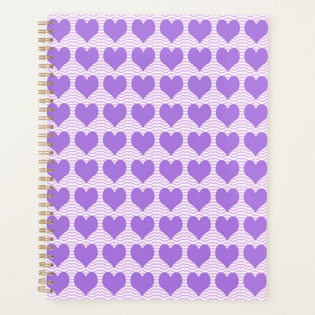 Motif de cœurs violets (Devant)