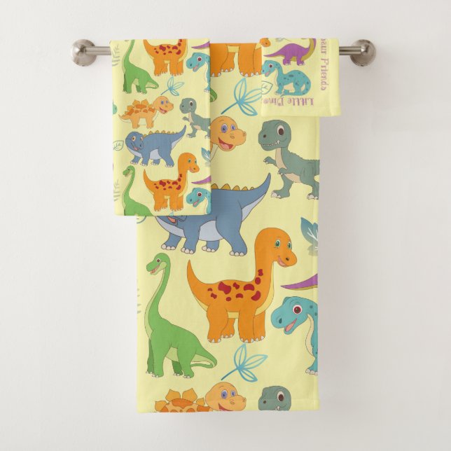 Motif de collage des dinosaures de bébé mignon (En situation)