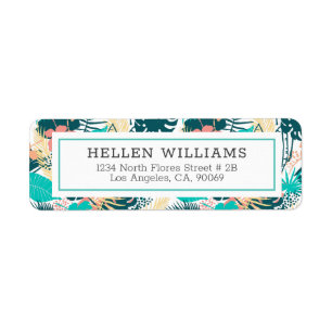 Motif de collage feuille mixte tropical