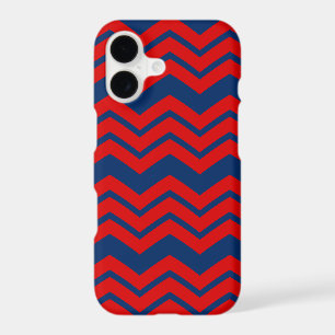 Motif de conception Chevron bleu et rouge