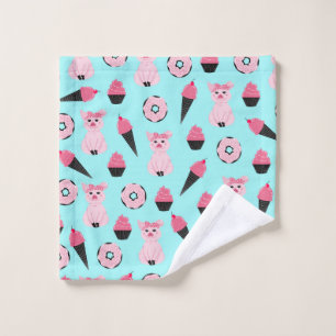 Motif de cône de crème glacée à la menthe rose