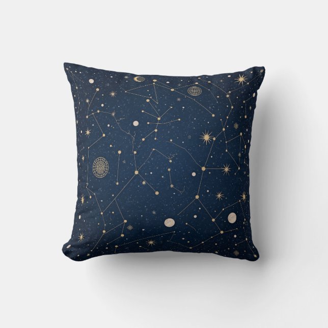 Motif de constellation de VisualNest Jeu oreiller (Recto)