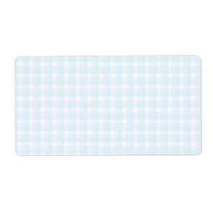 Motif de contrôle de guingan. Bleu-clair et blanc