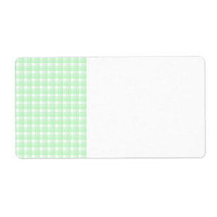 Motif de contrôle de guingan. Vert clair et blanc