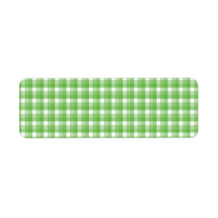 Motif de contrôle de guingan. Vert et blanc