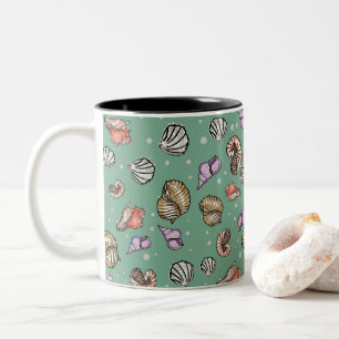 Motif de coquillages sur une Mug