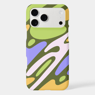 Motif de coup de pinceau diagonal Olive et Lavande