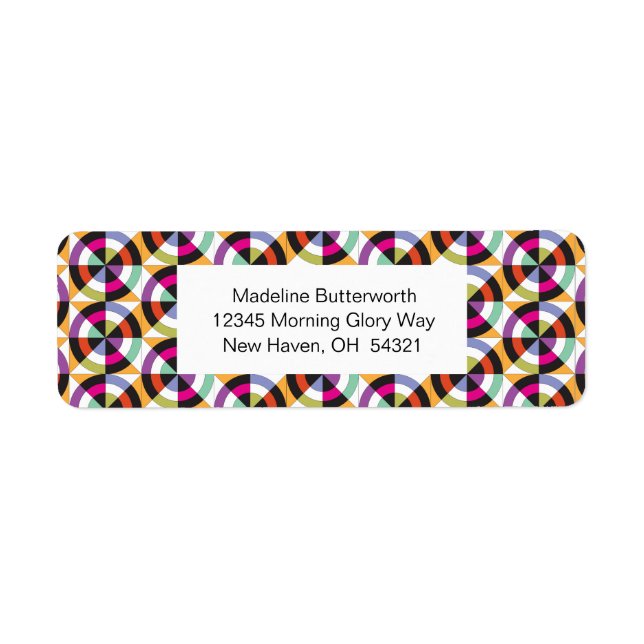 Motif de courtepointe des cercles de rotation mode (Devant)