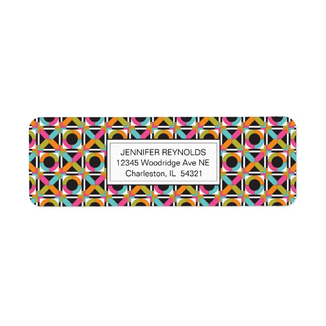 Motif de courtepointe Hexagon moderne (Devant)