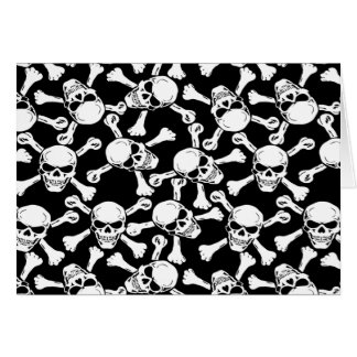 MOTIF DE CRÂNES GOTHIQUES ET D'OS CROISÉS