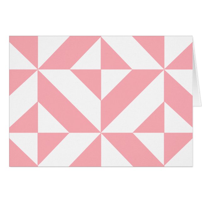 Motif de cube géométrique Melon rose (Devant horizontal)
