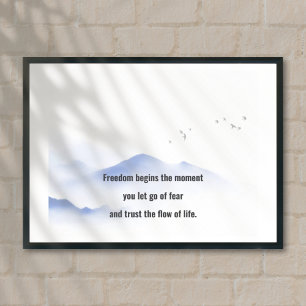 Motif de décoration murale citant une affiche