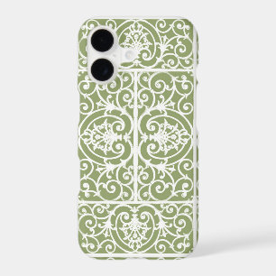 Motif de défilement vert olive