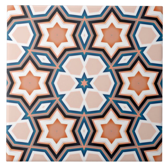 Motif de design de carreaux en céramique islamique (Devant)