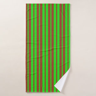 Motif de design rayé élégant vert marron
