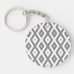 Motif de diamants gris et blanc