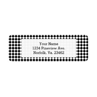 Motif de diamants noir et blanc par Shirley Taylor