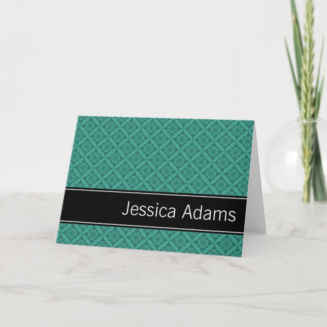 Motif de diamants turquoises personnalisé (Devant)